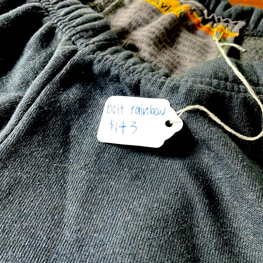 NWT Aviator Nation Bolt Sweatpants - Rainbow Pink - Medium